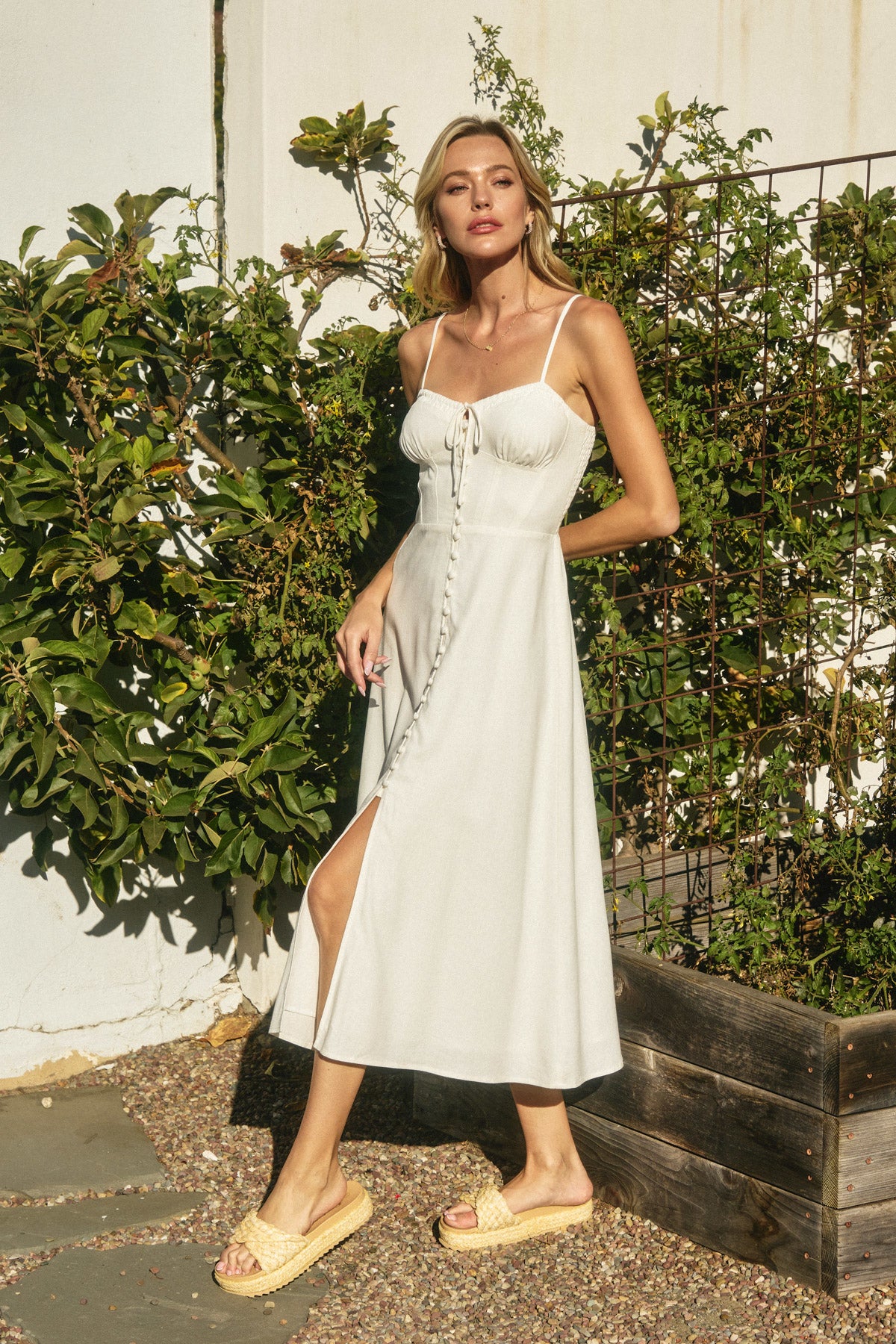 Heaven Sent Sweetheart Corset Midi Dress