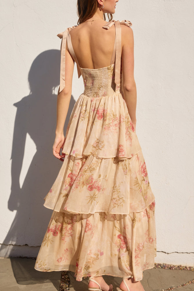 Have My Heart Corset Layered Maxi Dress