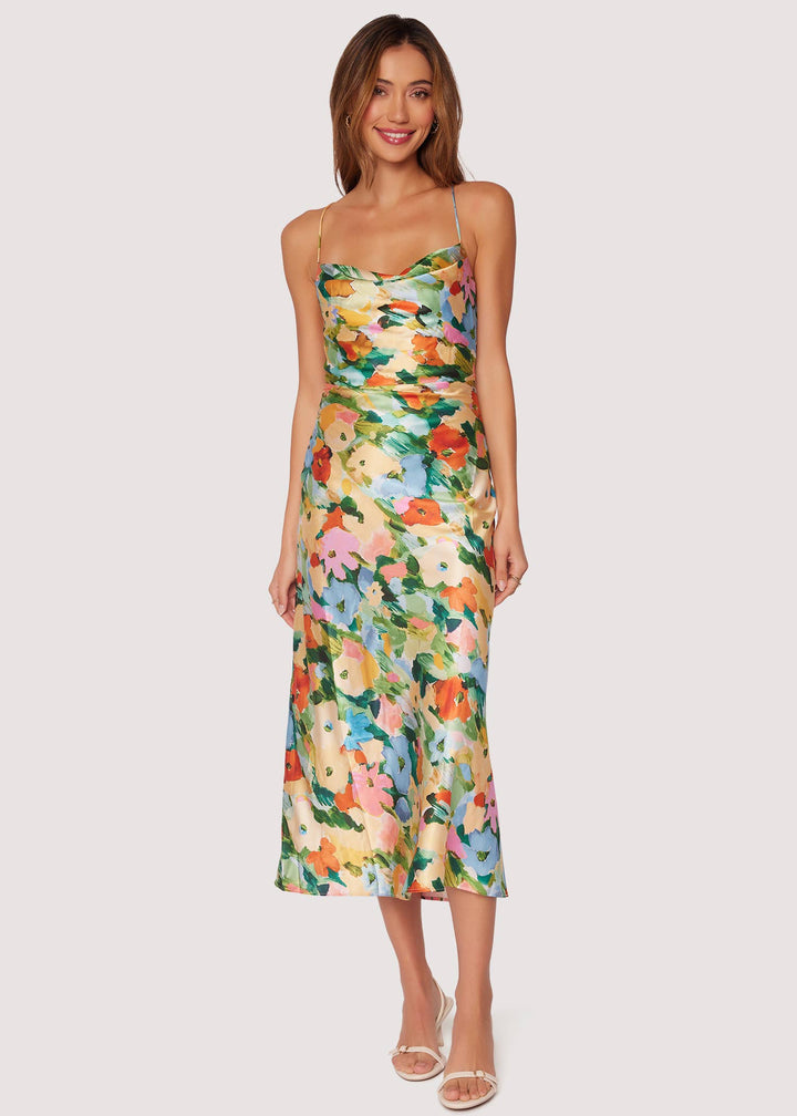 Fantasia Floral Midi Slip Dress