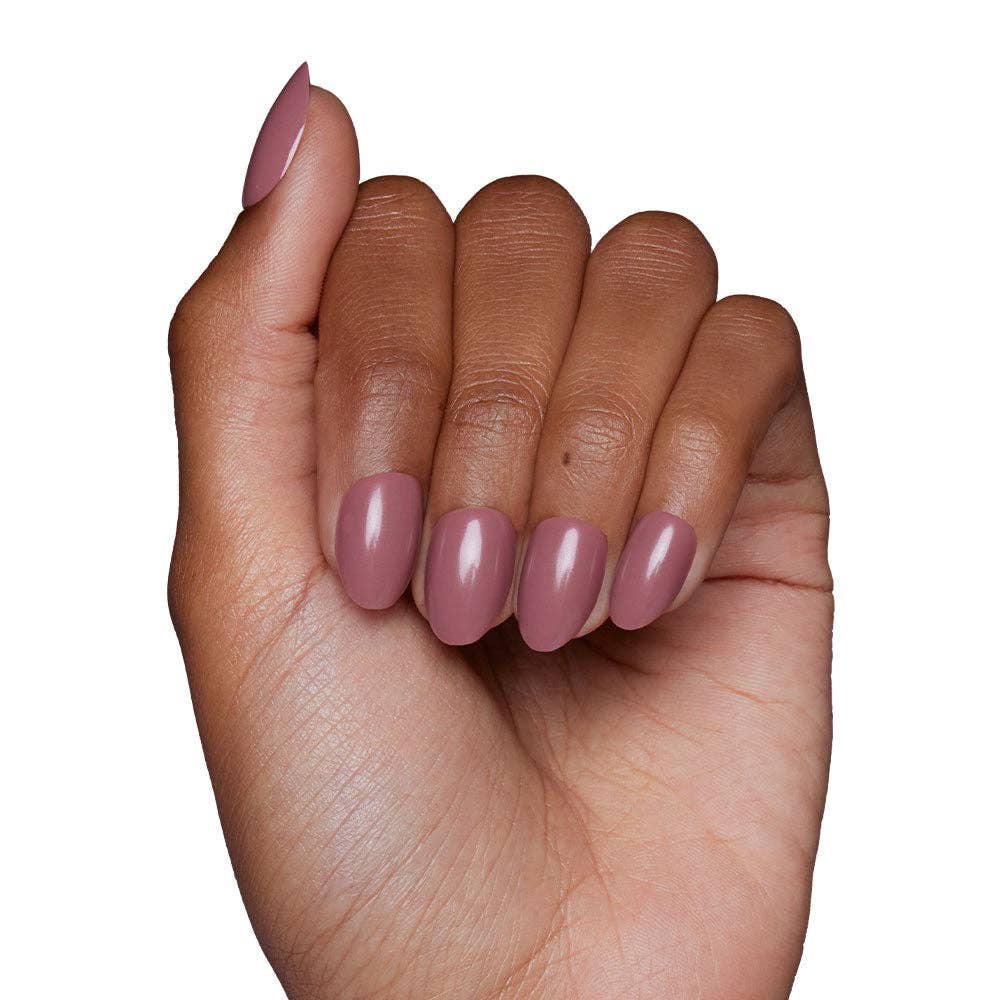 Fall Mauve Press-On Nails | Short Oval