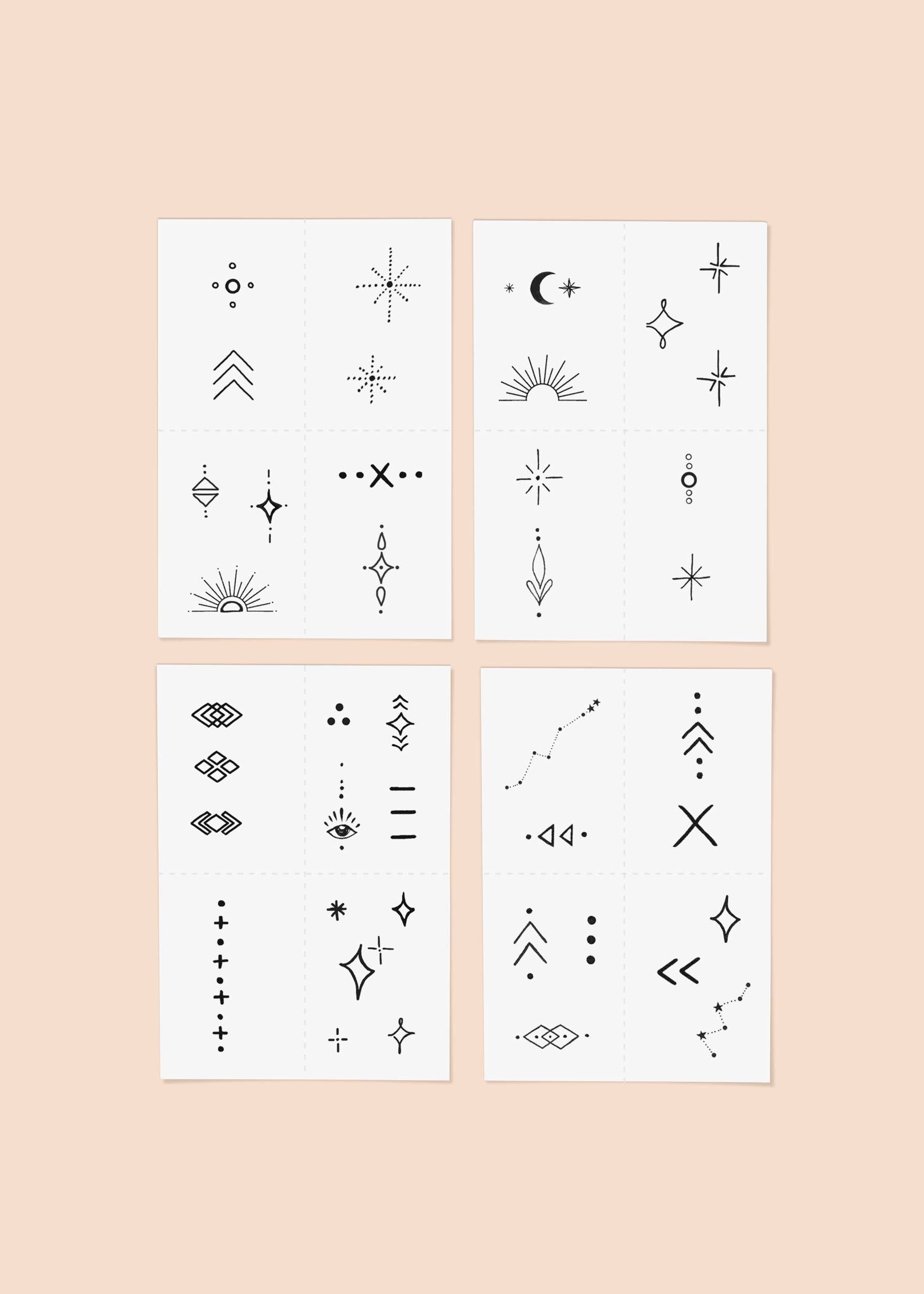 Celestial Temporary Tattoo Pack
