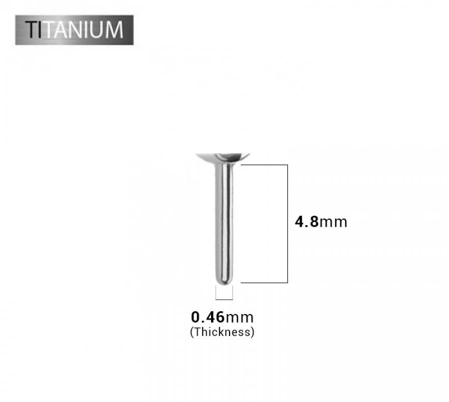 IMPLANT GRADE TITANIUM PUSH IN PRESS FIT GEM TOP (ONLY)