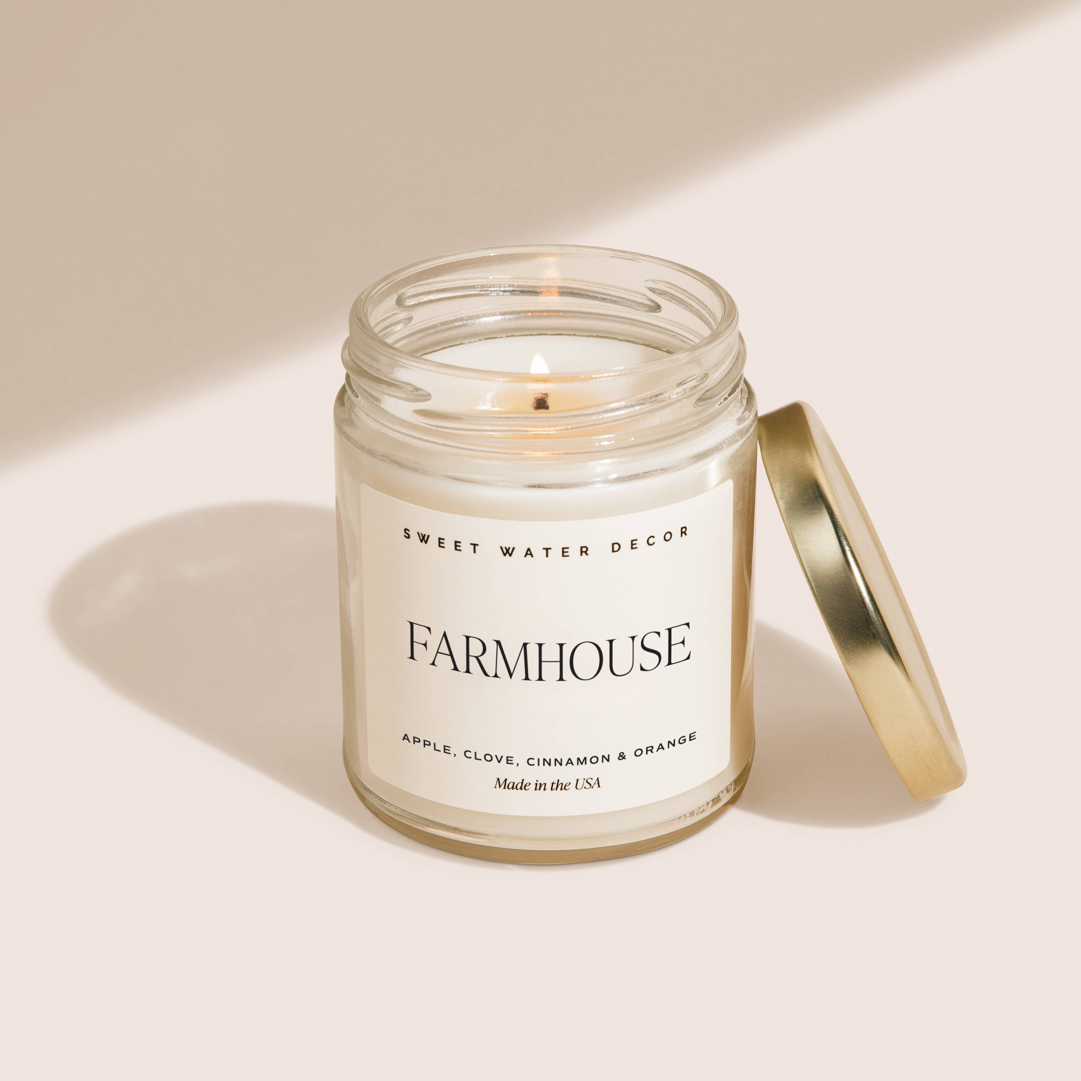 Farmhouse 9 oz Soy Candle - Fall Home Decor & Gifts