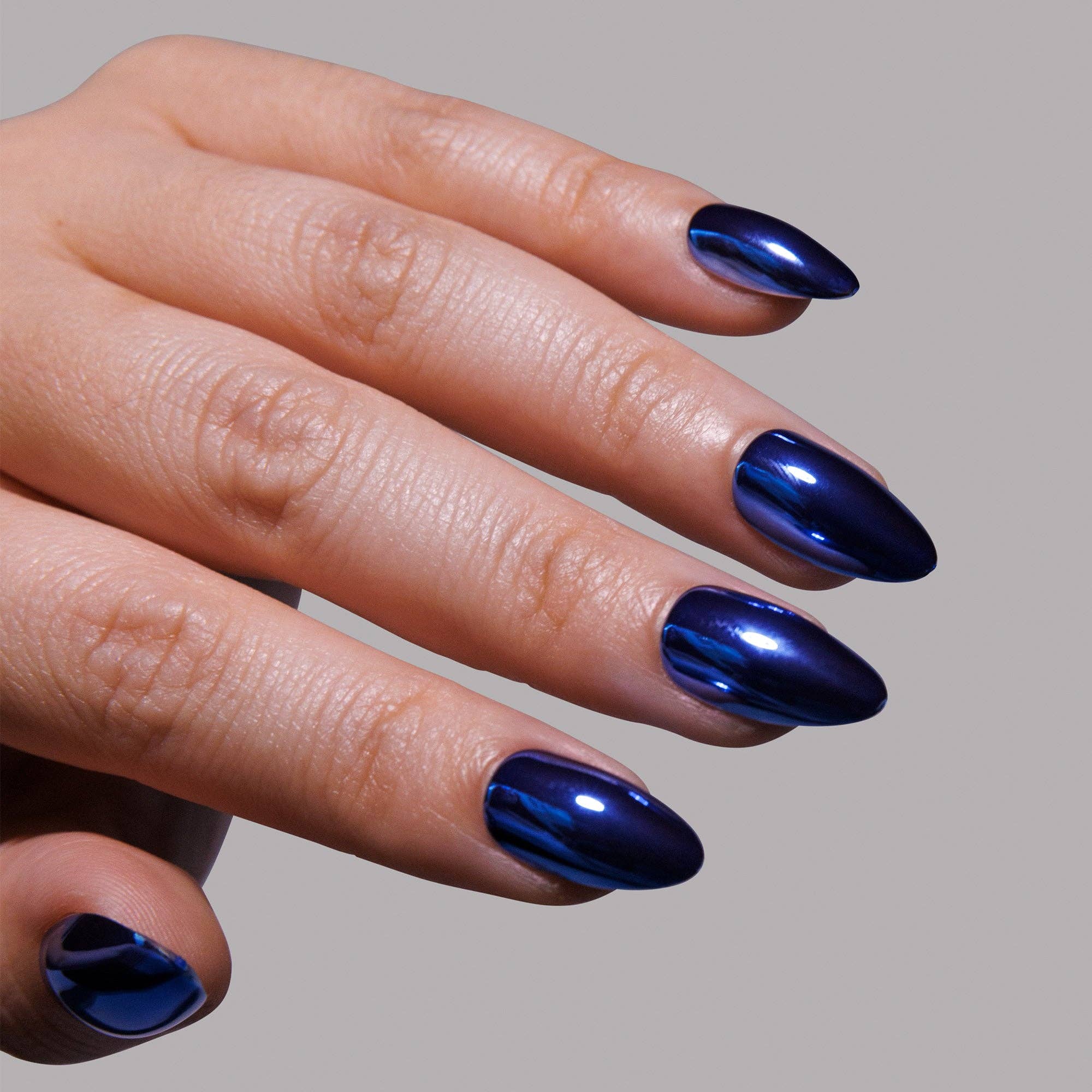 Blue Steel Press-On Nails