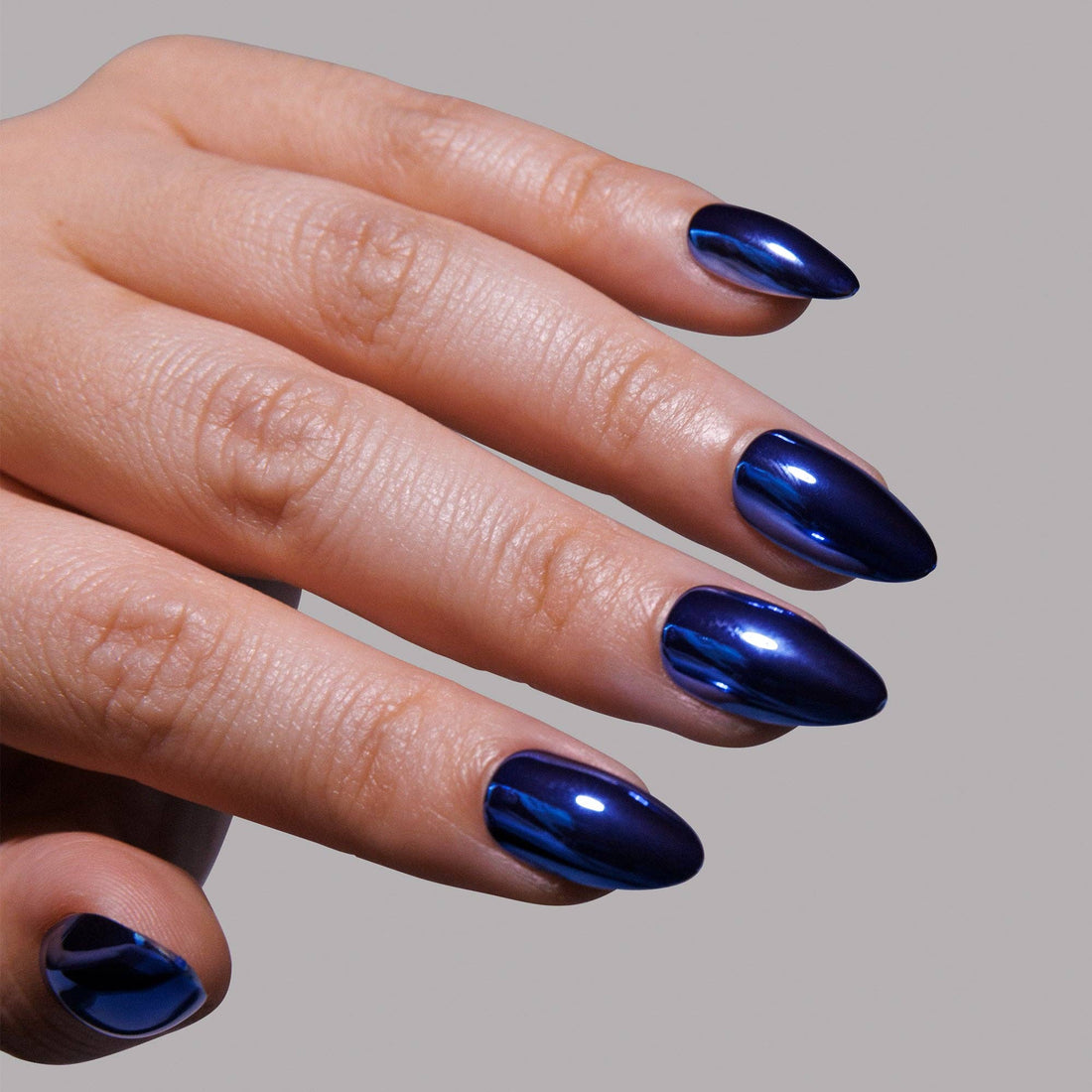 Blue Steel Press-On Nails