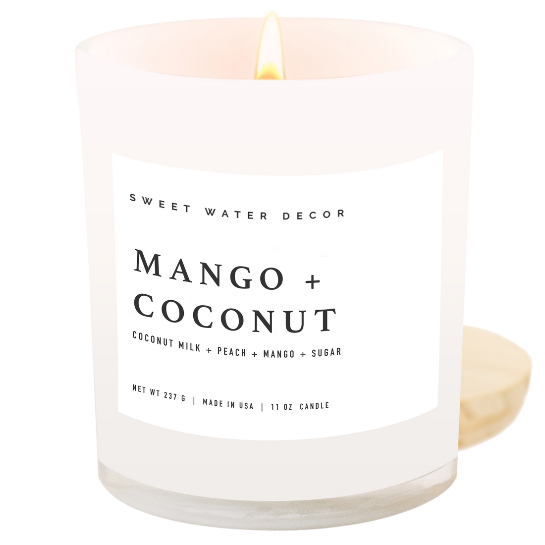 Mango and Coconut 11 oz Soy Candle