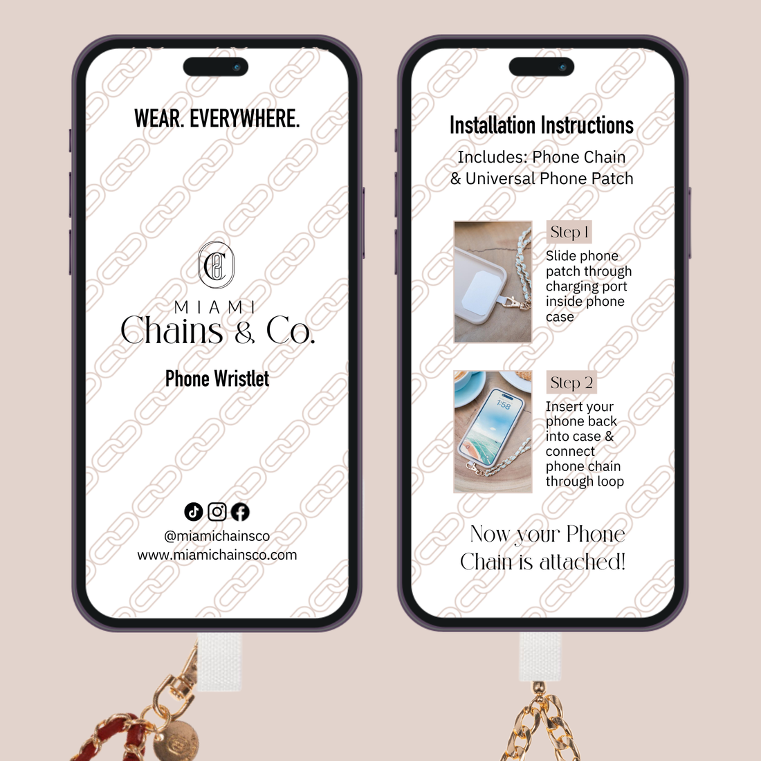 Crown Jewels Silver Phone Wristlet