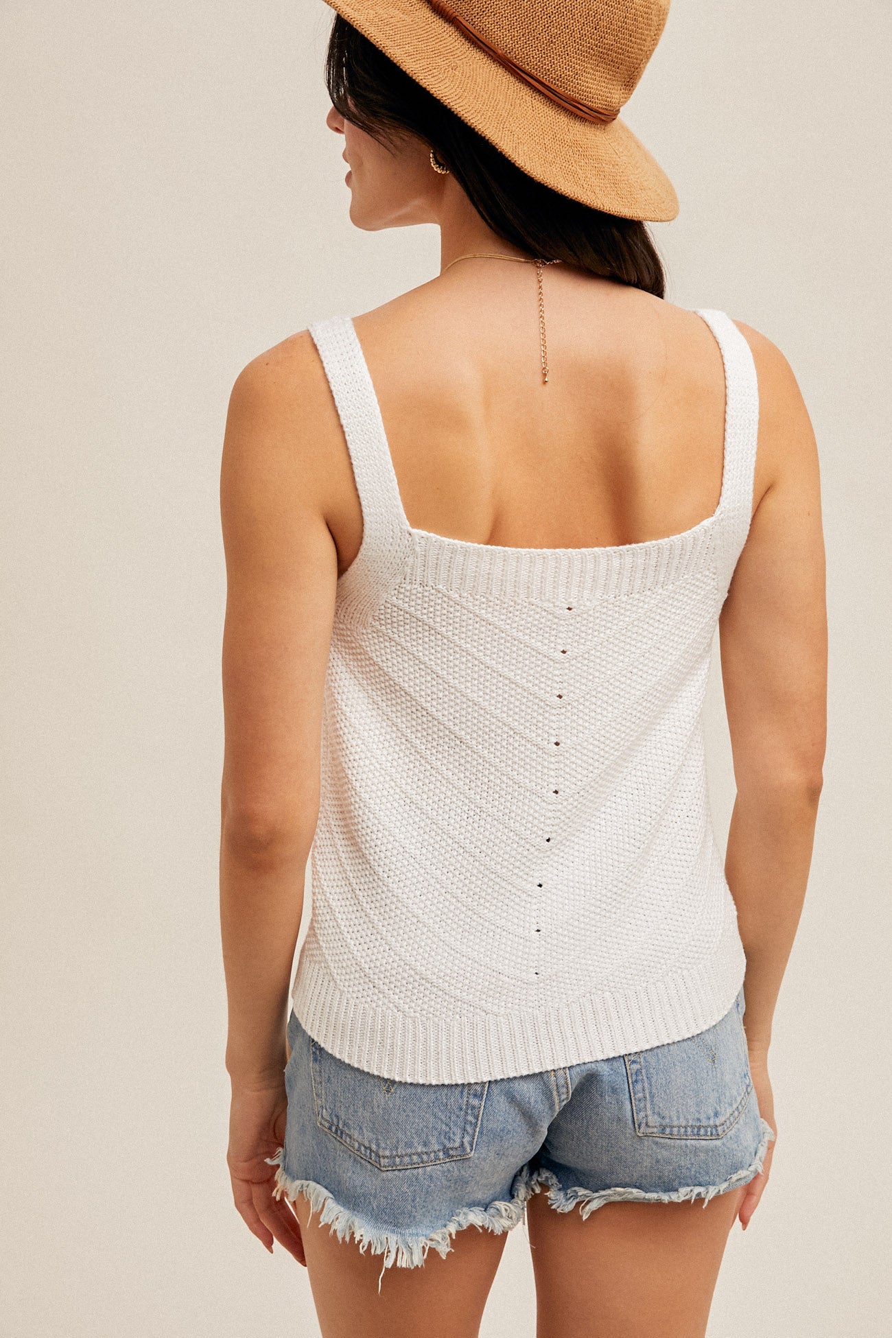 Cotton Sweater Tank