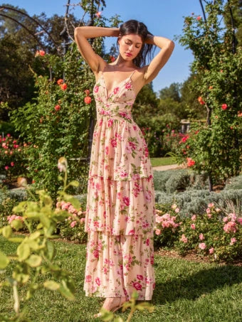 Maxi Lace Up Dress