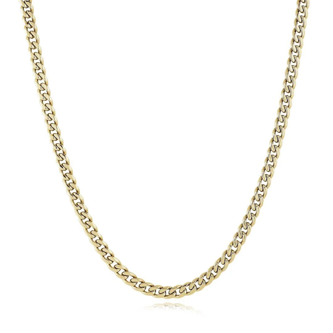 S.STEEL POLISHED 4.6MM-CURB 20"-CHAIN