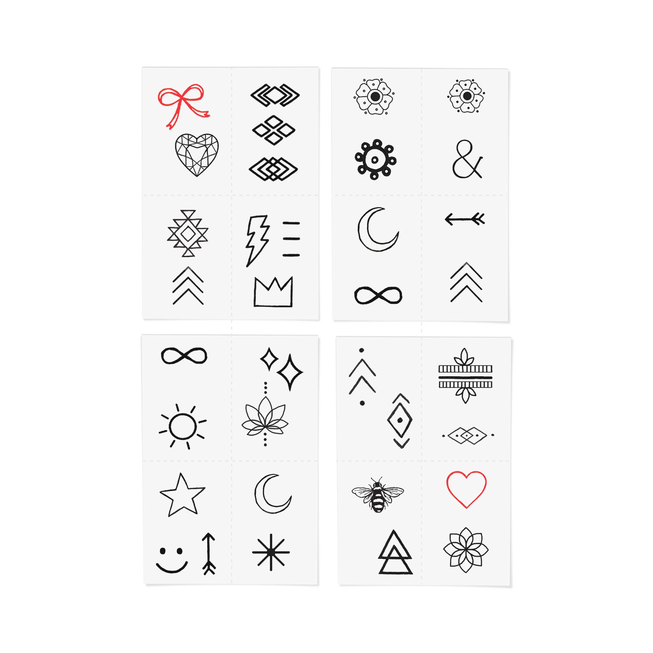Finger Tats Temporary Tattoo Pack