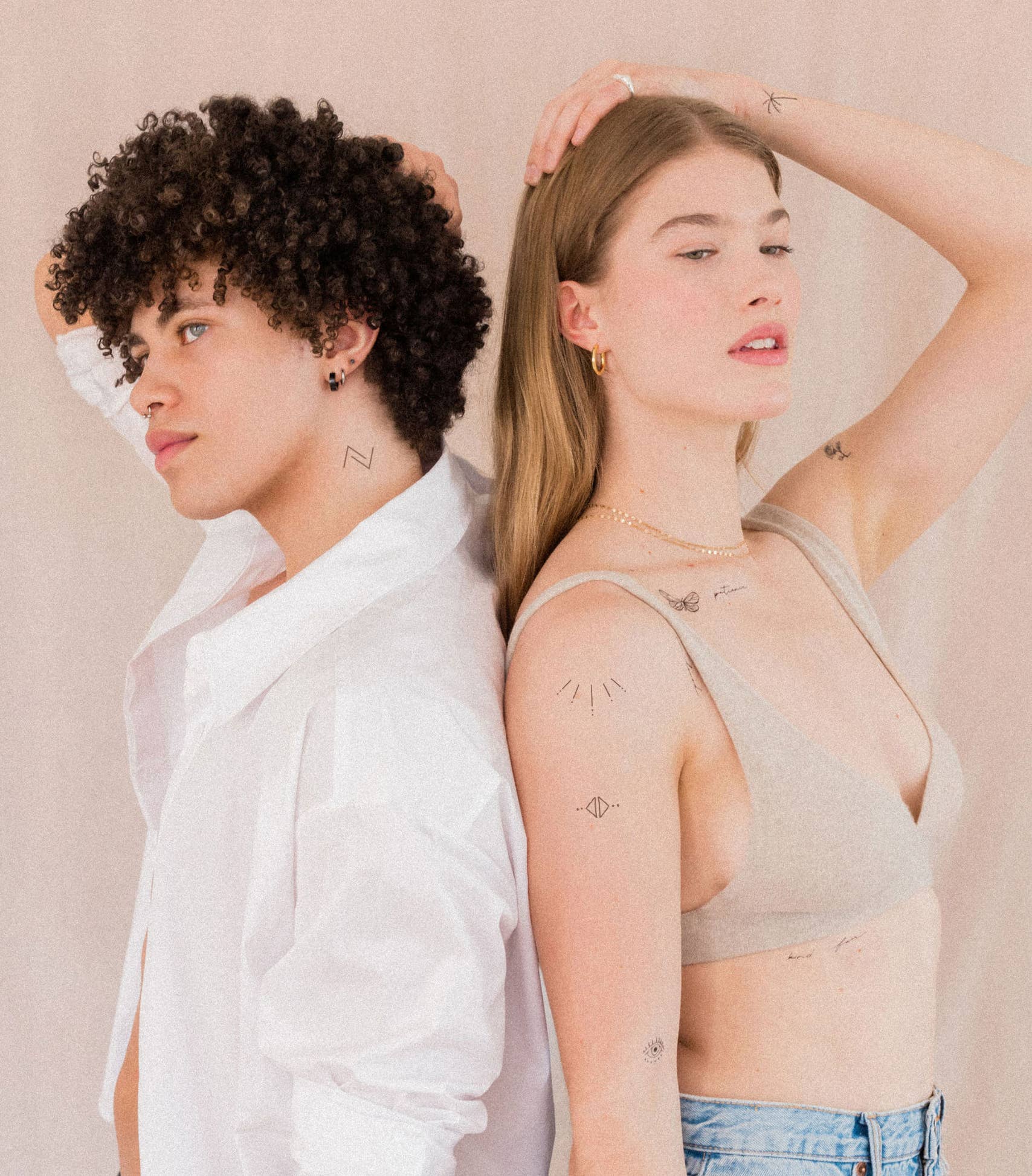 Linear Temporary Tattoo Pack