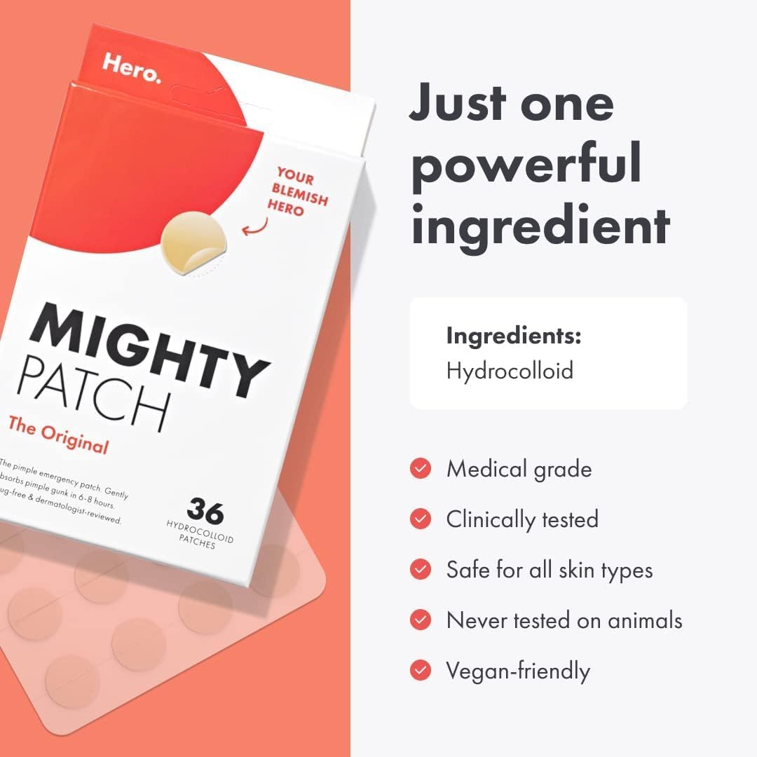 Hero Cosmetics Mighty Patch Original, 24 Count