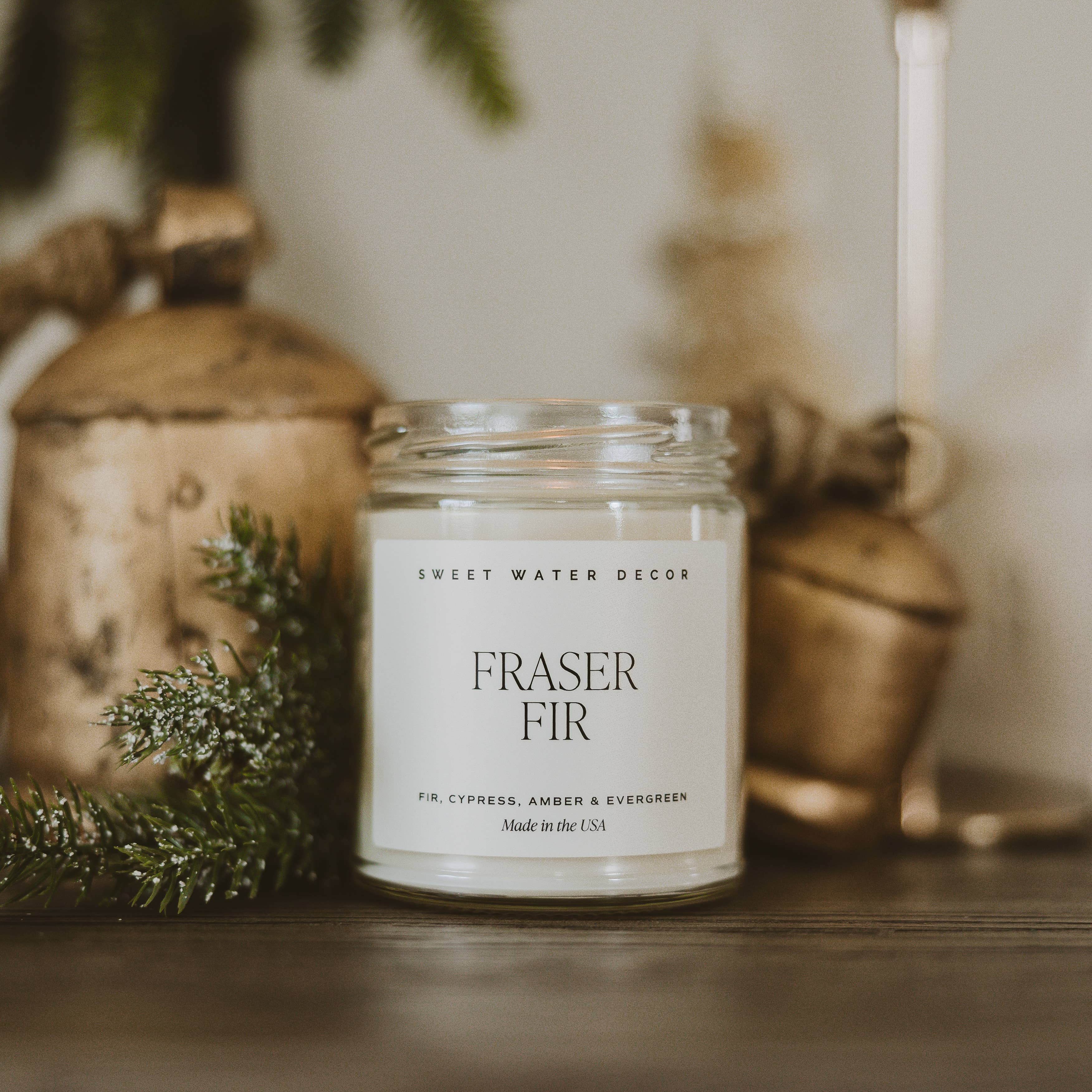 Fraser Fir 9 oz Soy Candle - Christmas Decor & Gifts