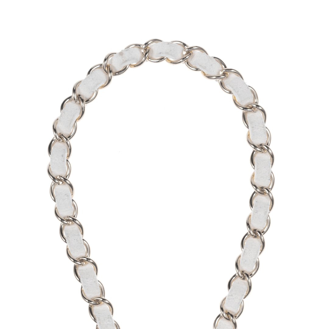 Summer White Silver Phone Wristlet