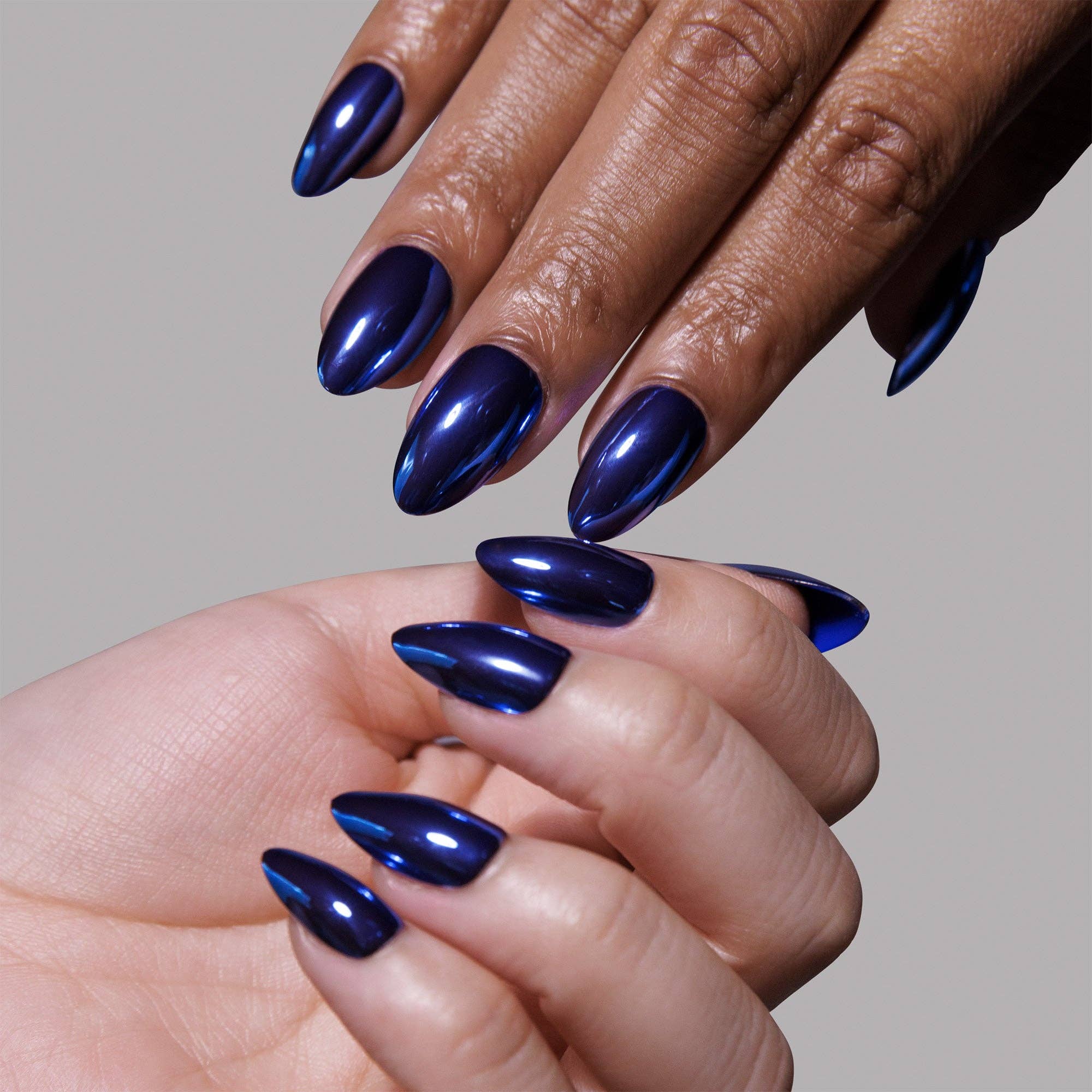 Blue Steel Press-On Nails