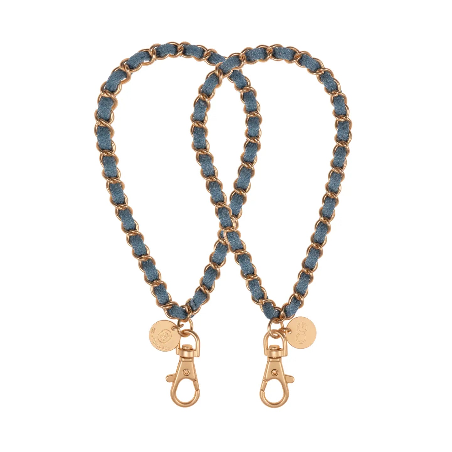 Denim Dream x Matte Gold Wristlet