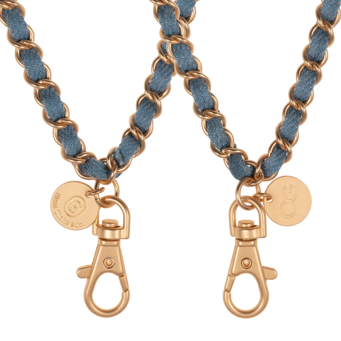 Denim Dream x Matte Gold Wristlet