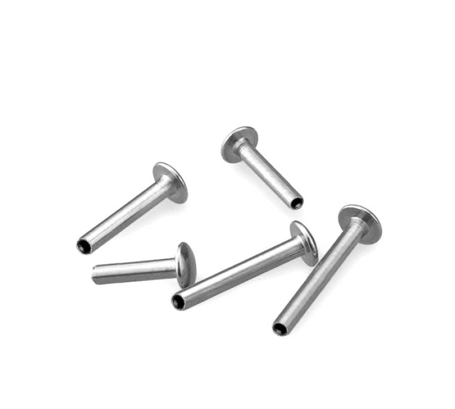 316L SS THREADLESS PUSH IN LABRET FLAT BASE 4MM DIS