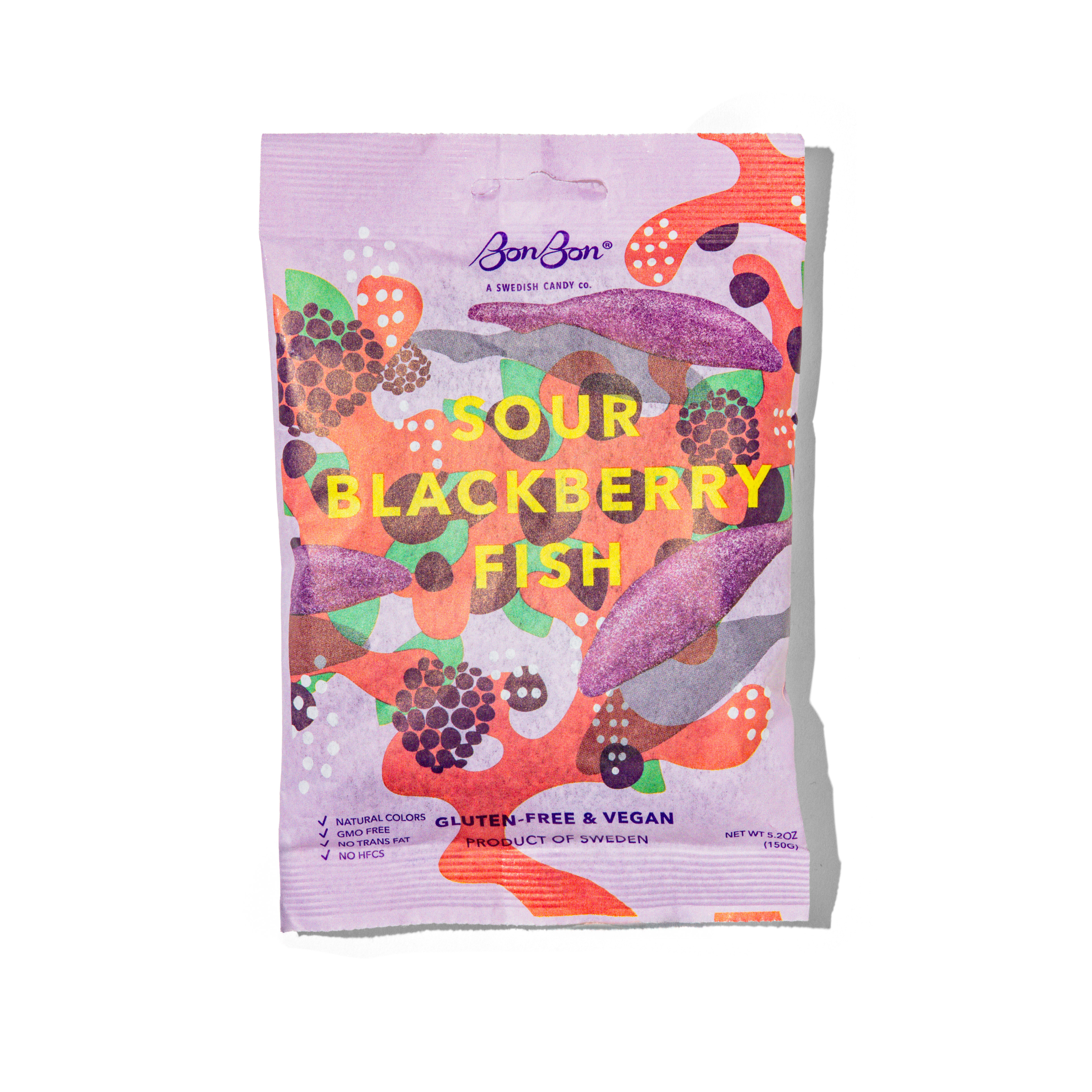 Sour Blackberry Fish - Swedish Candy 5.2oz (150g)