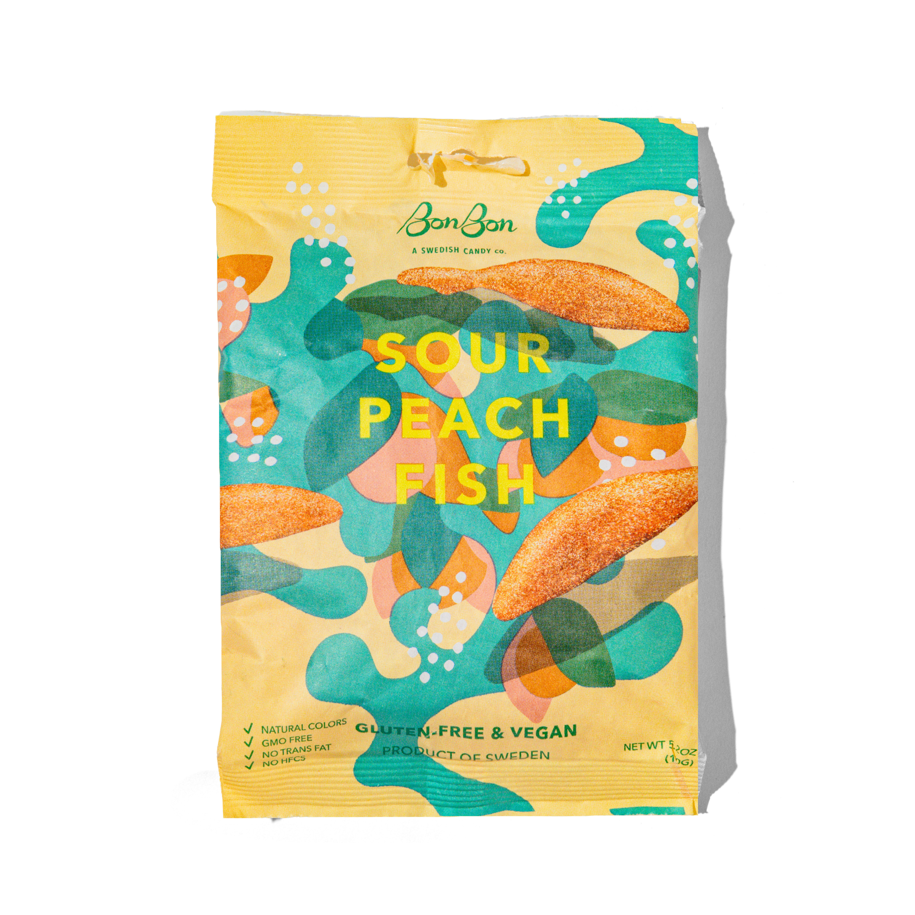 Sour Peach Fish - Swedish Candy 5.2oz