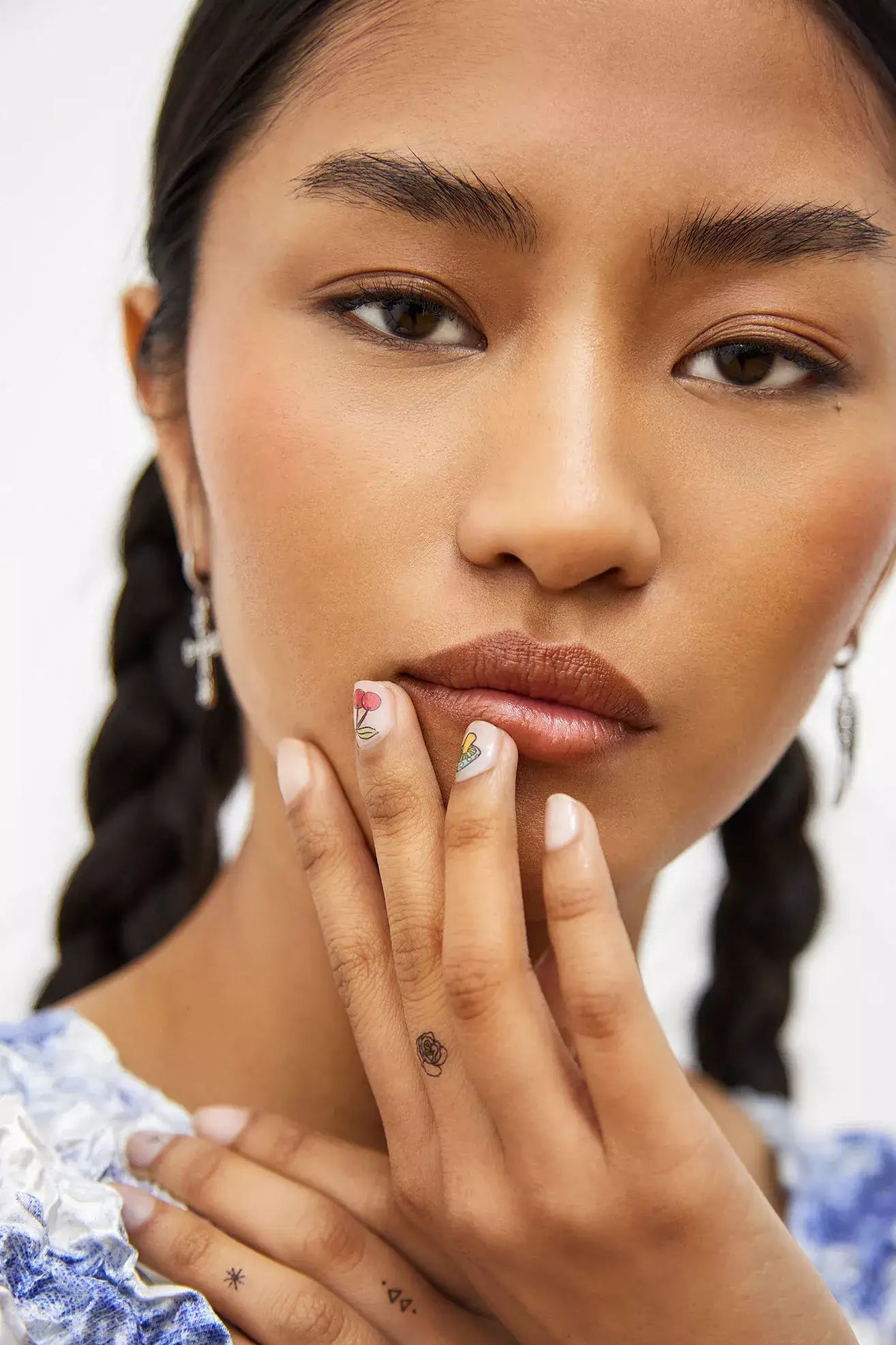 Color Nail Art Temporary Tattoo Pack