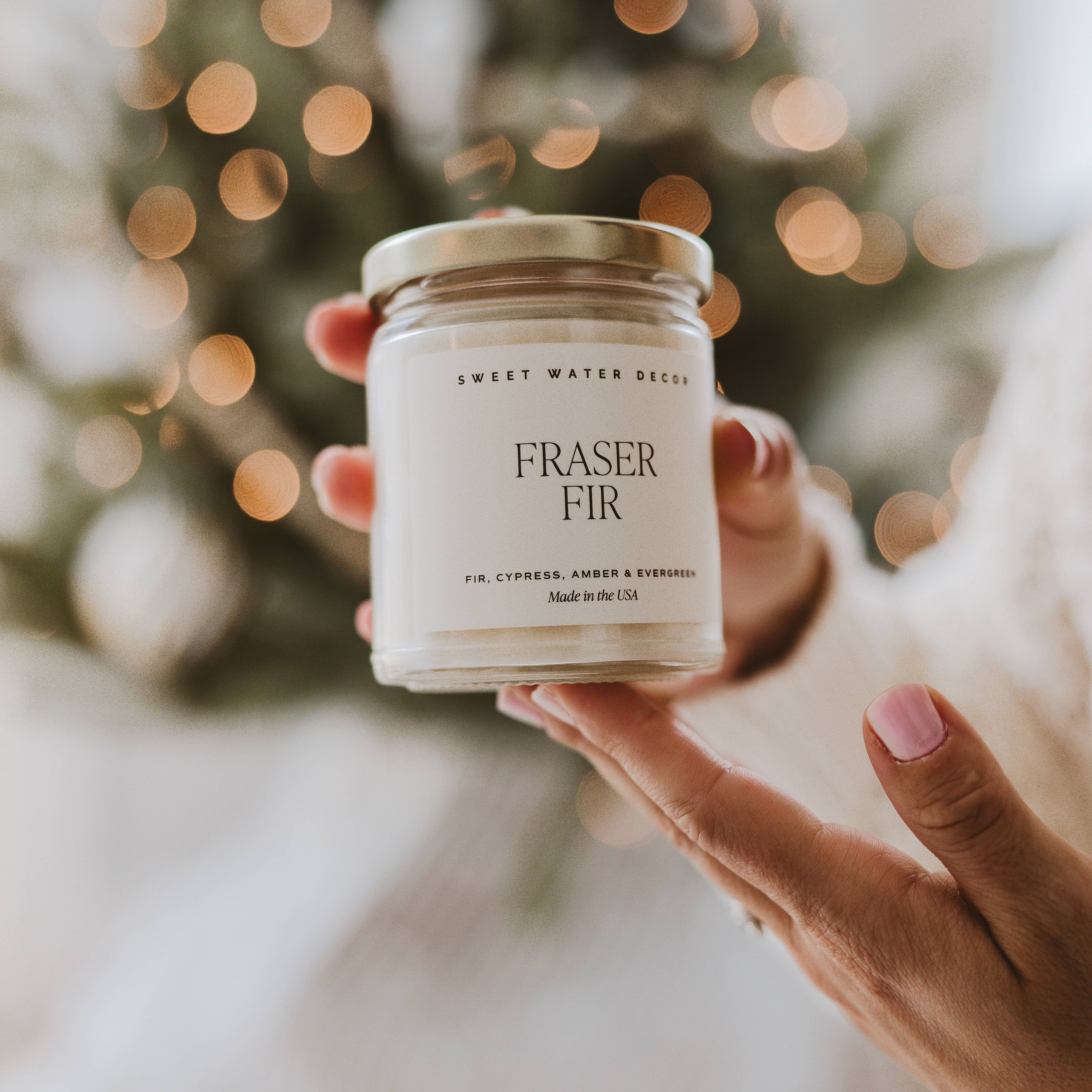 Fraser Fir 9 oz Soy Candle - Christmas Decor & Gifts
