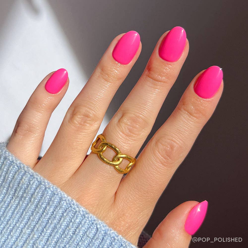 Hot Pink Press-On Nails
