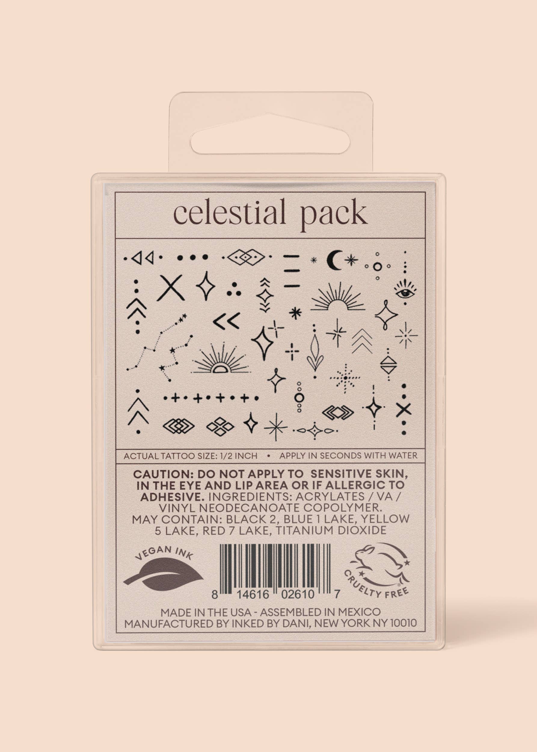 Celestial Temporary Tattoo Pack
