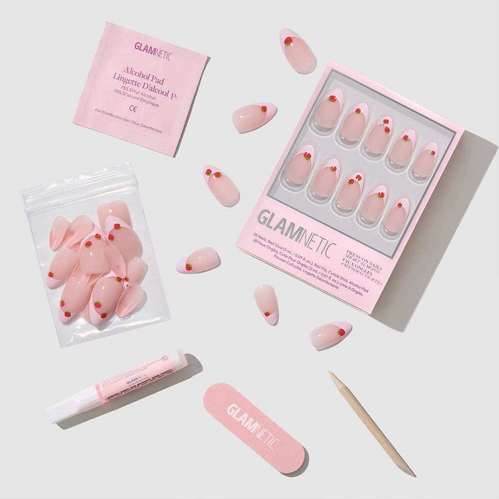 Strawberry Bits Press-On Nails