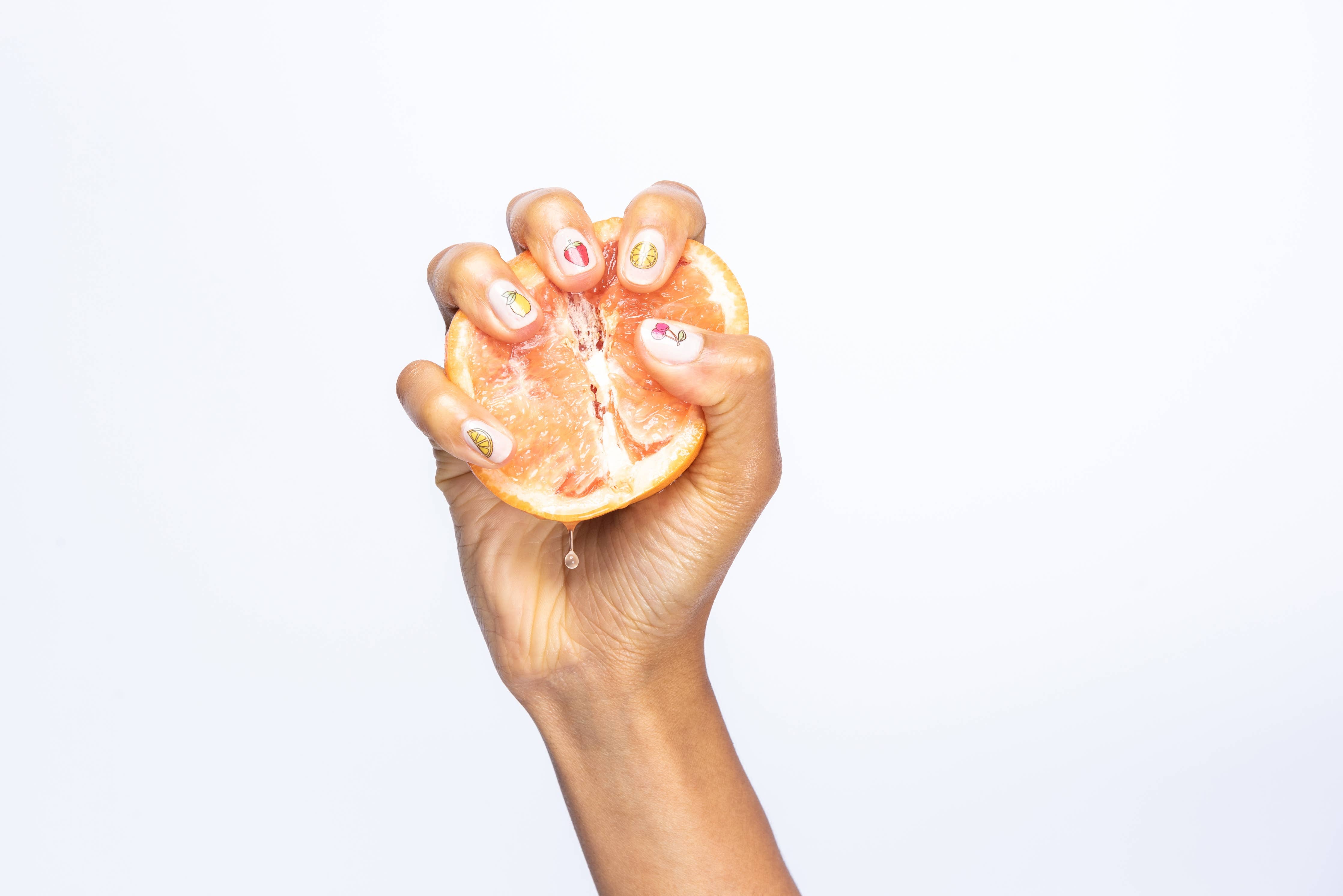 Color Nail Art Temporary Tattoo Pack