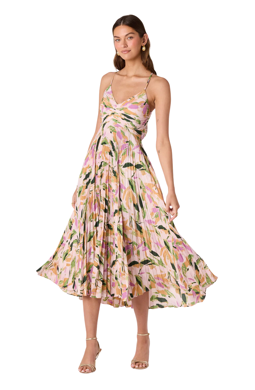 Blythe Midi Dress | Lilac Purple Floral