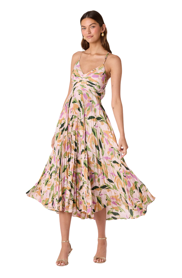 Blythe Midi Dress | Lilac Purple Floral