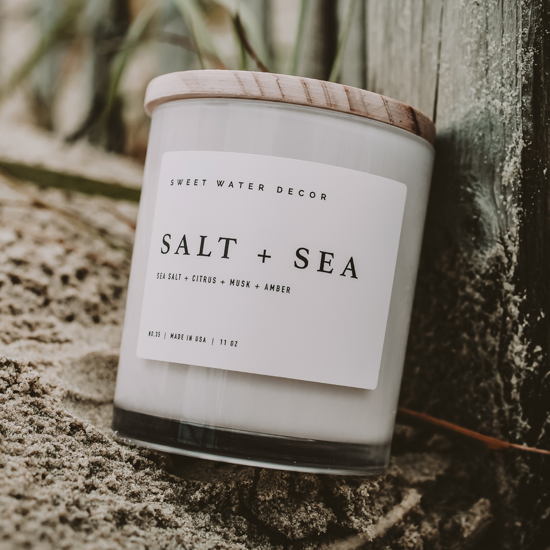 Salt and Sea 11 oz Soy Candle - Home Decor & Gifts