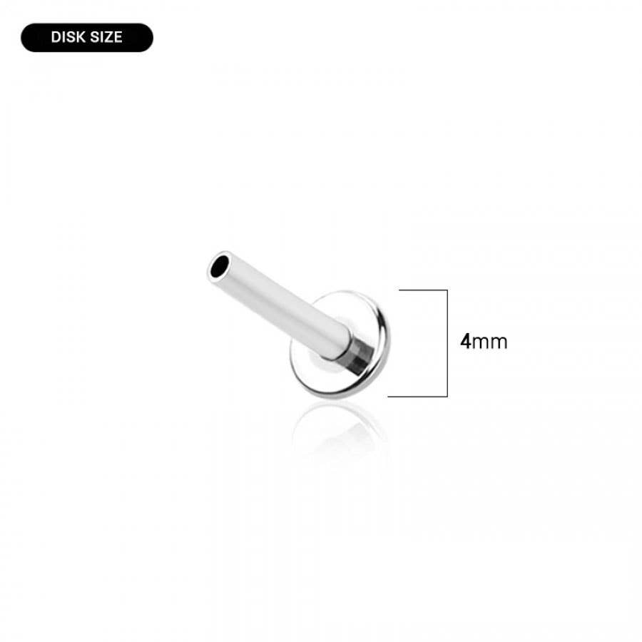 OPAL STARBURST COMET TOP THREADLESS (PUSH IN) 316L SS