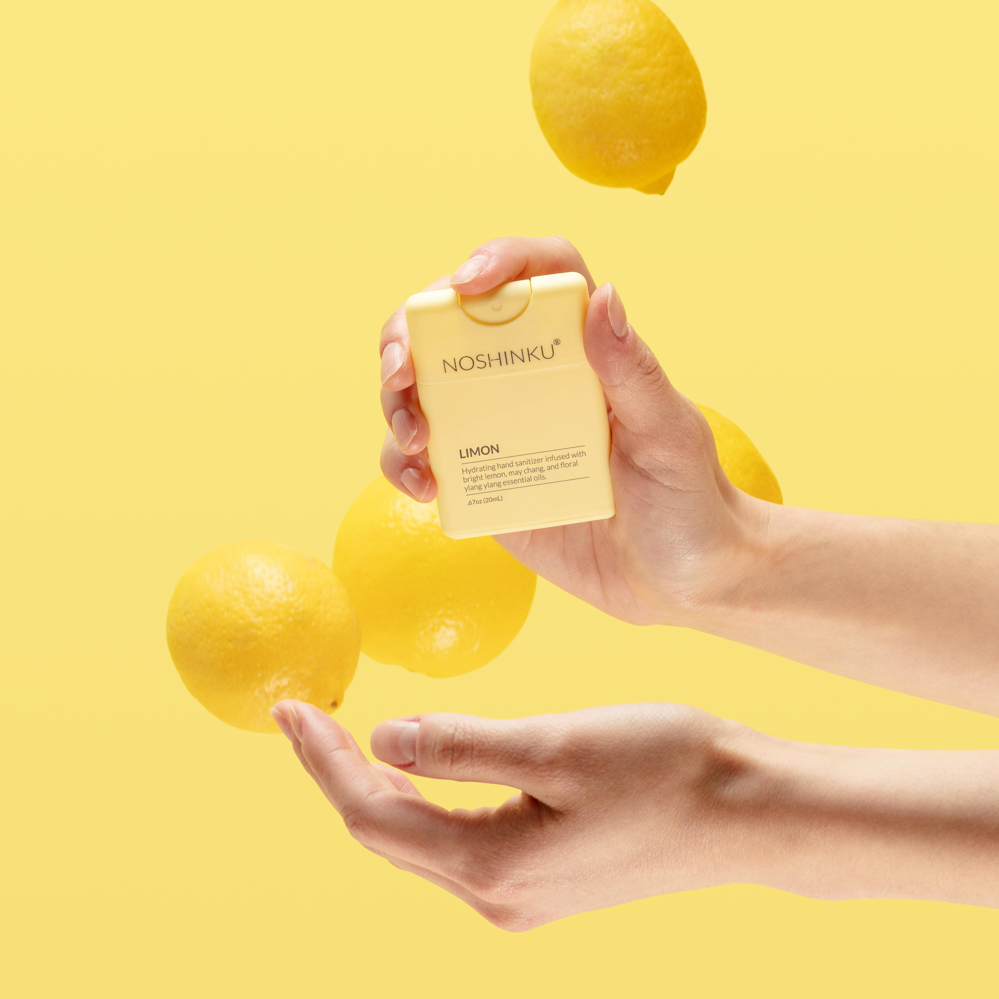 Lemon Ylang-Ylang Moisturizing Pocket Sanitizer | Refillable