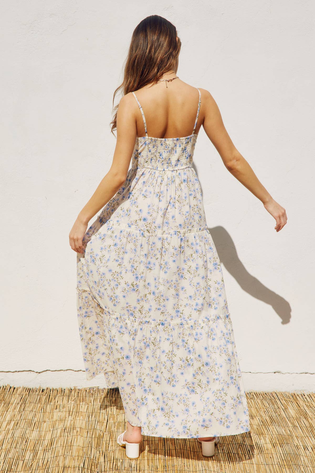 Bustier Tiered Maxi Dress