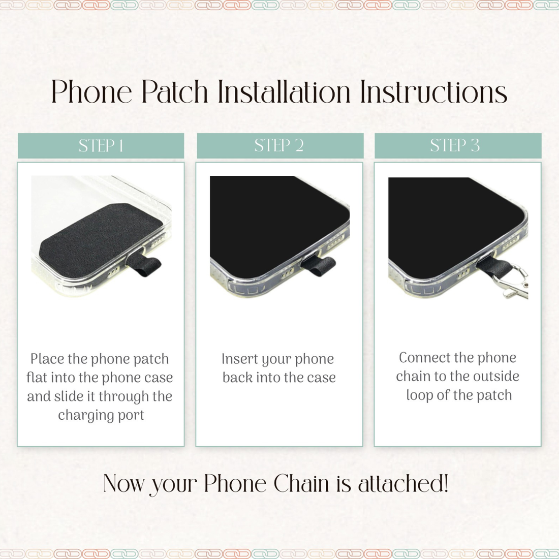 Silver Black Phone Wristlet