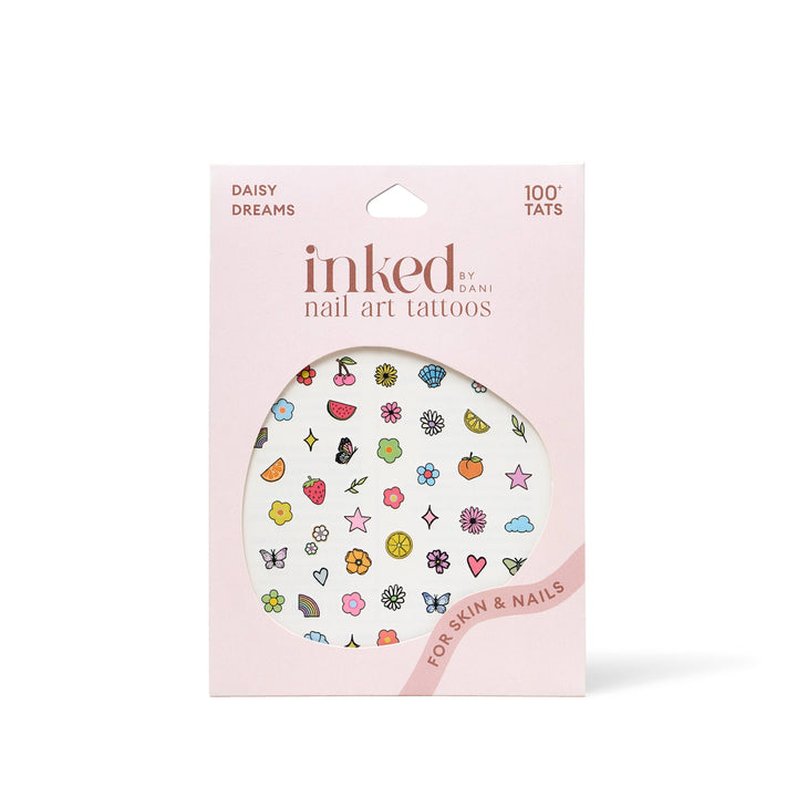 Daisy Dreams Nail Art Temporary Tattoo Pack