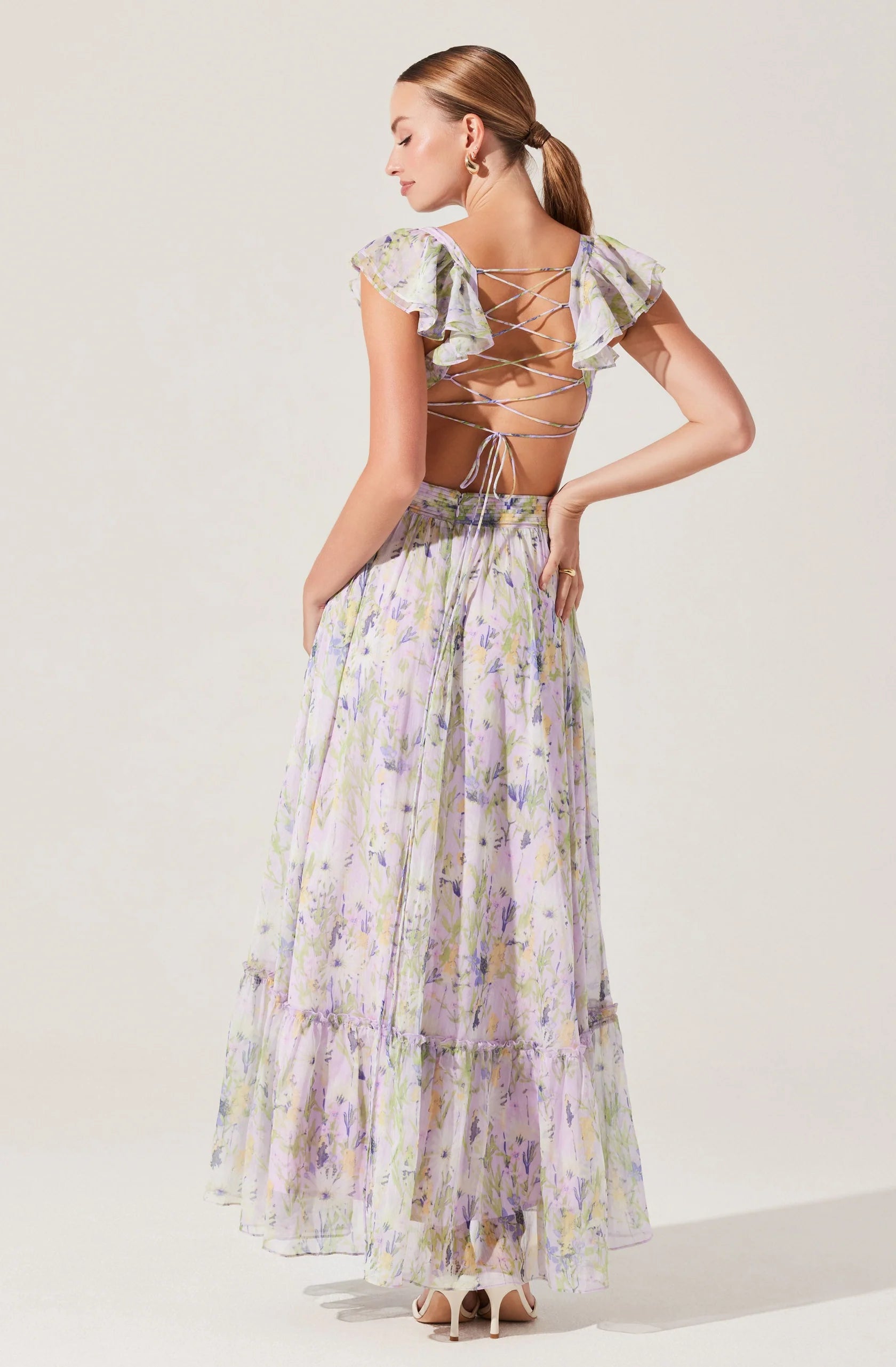 Primrose Floral Strappy Back Maxi Dress