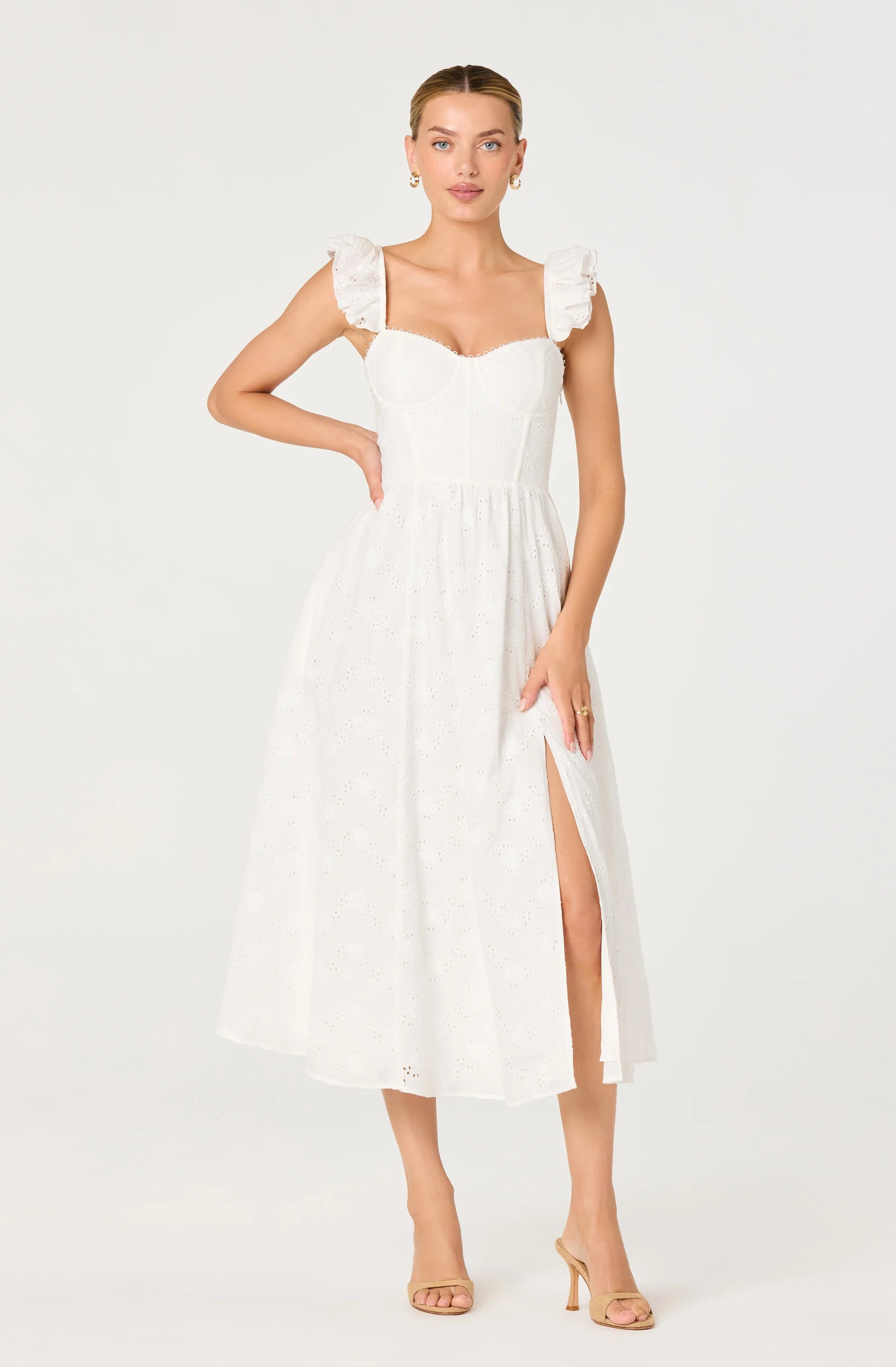 Wedelia White Lace Dress