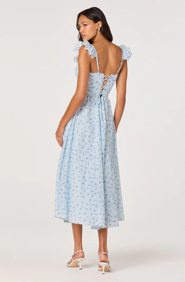 Wedelia Blue Floral Dress