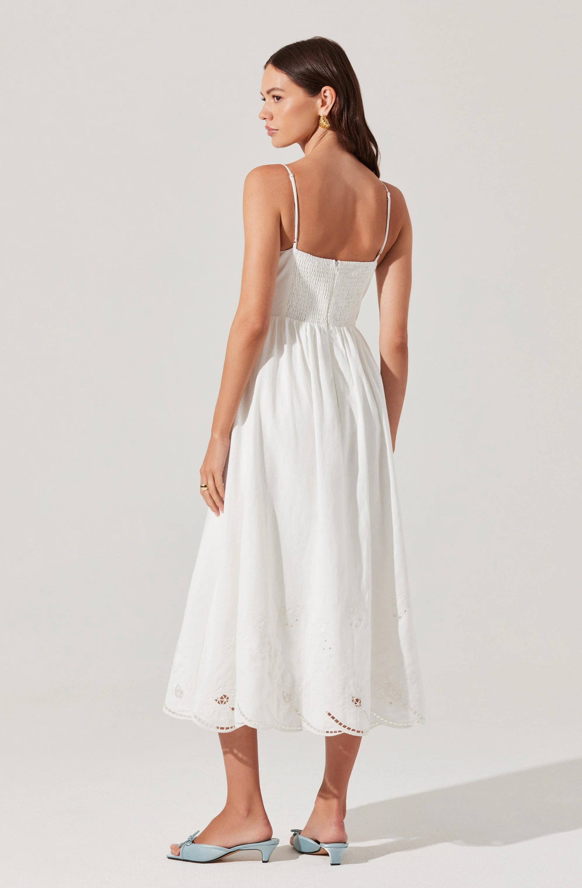 Kaidi Embroidered Midi Dress