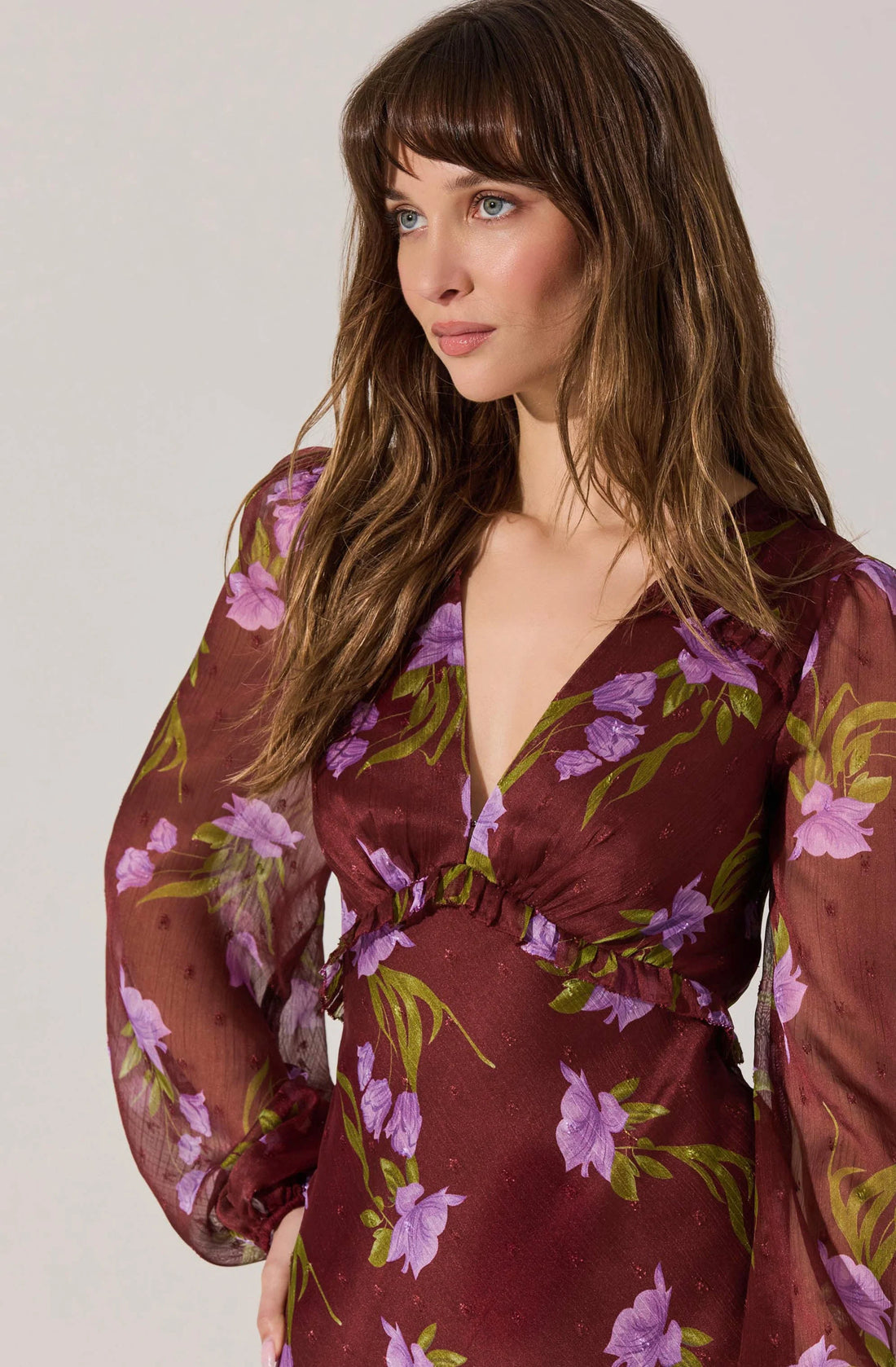 Calantha V-Neck Floral Maxi Dress