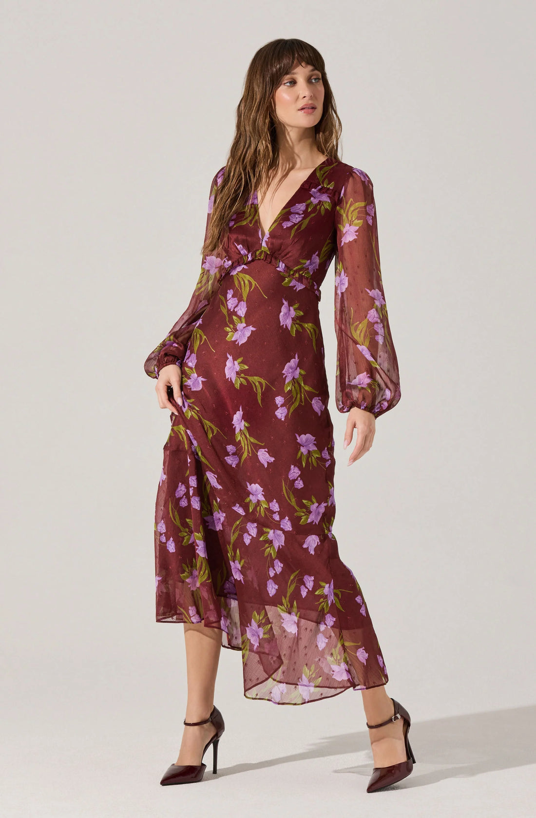Calantha V-Neck Floral Maxi Dress