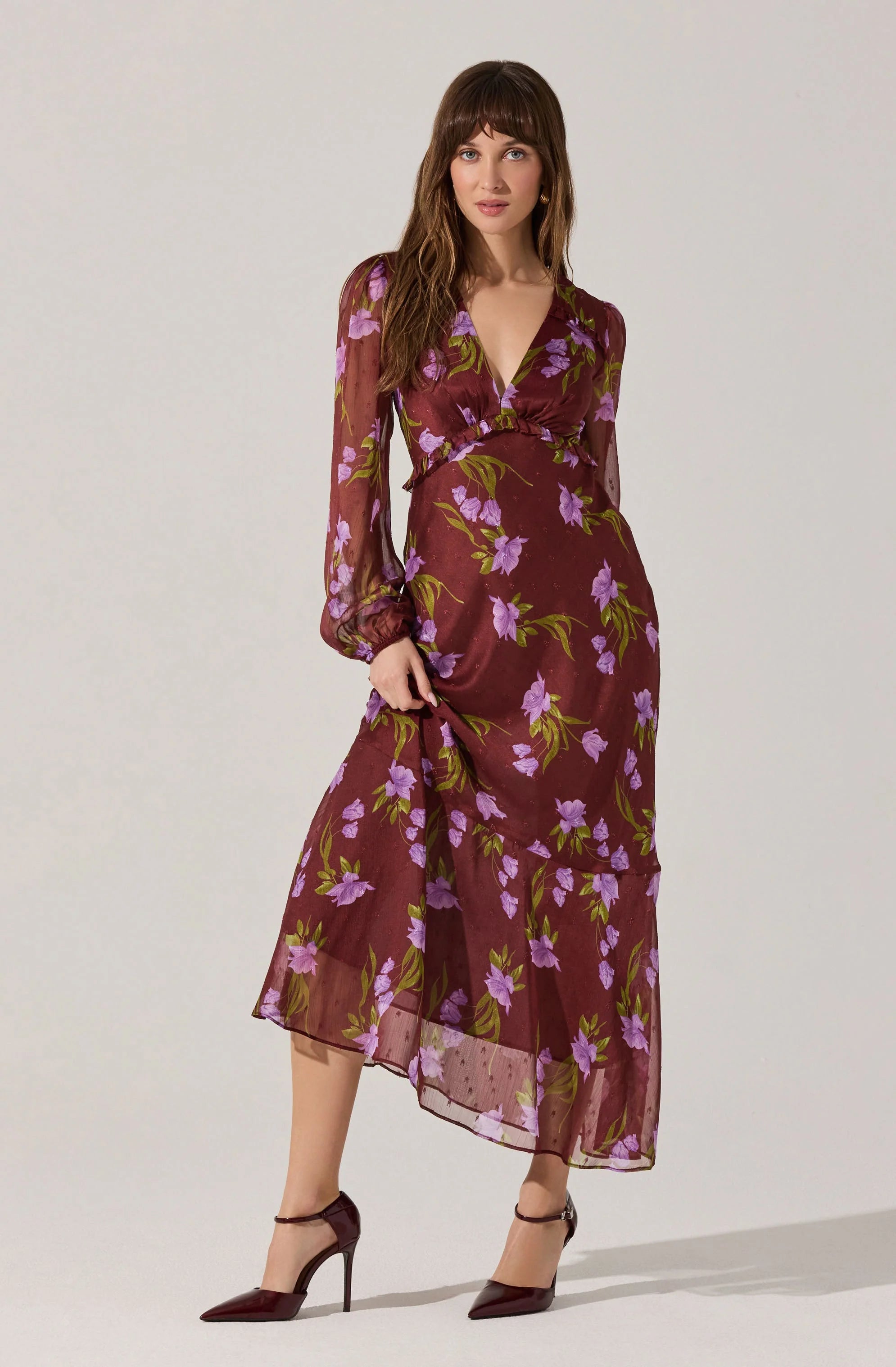 Calantha V-Neck Floral Maxi Dress