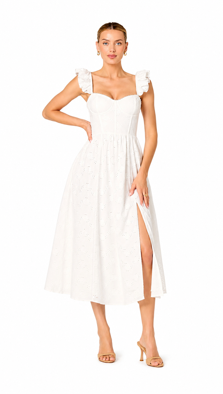 Wedelia White Lace Dress