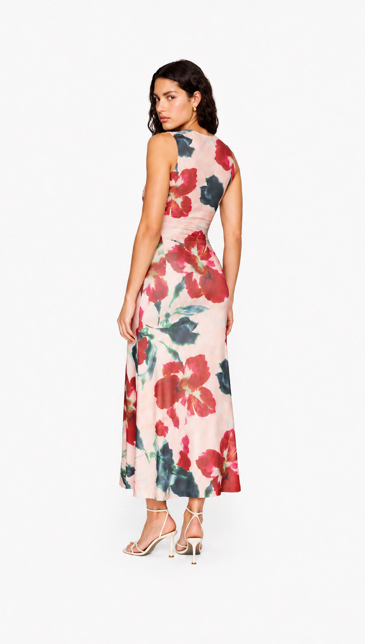 Arabella Mesh Midi Dress