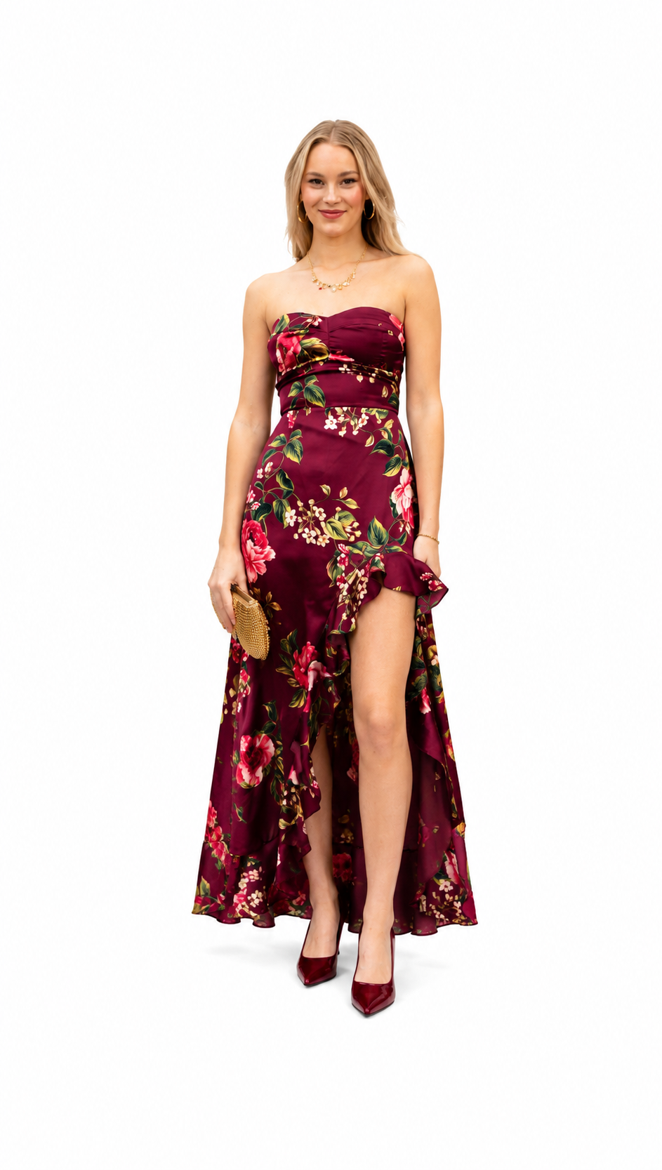 Merlot Rose Dress