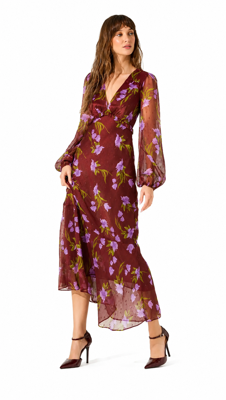 Calantha V-Neck Floral Maxi Dress